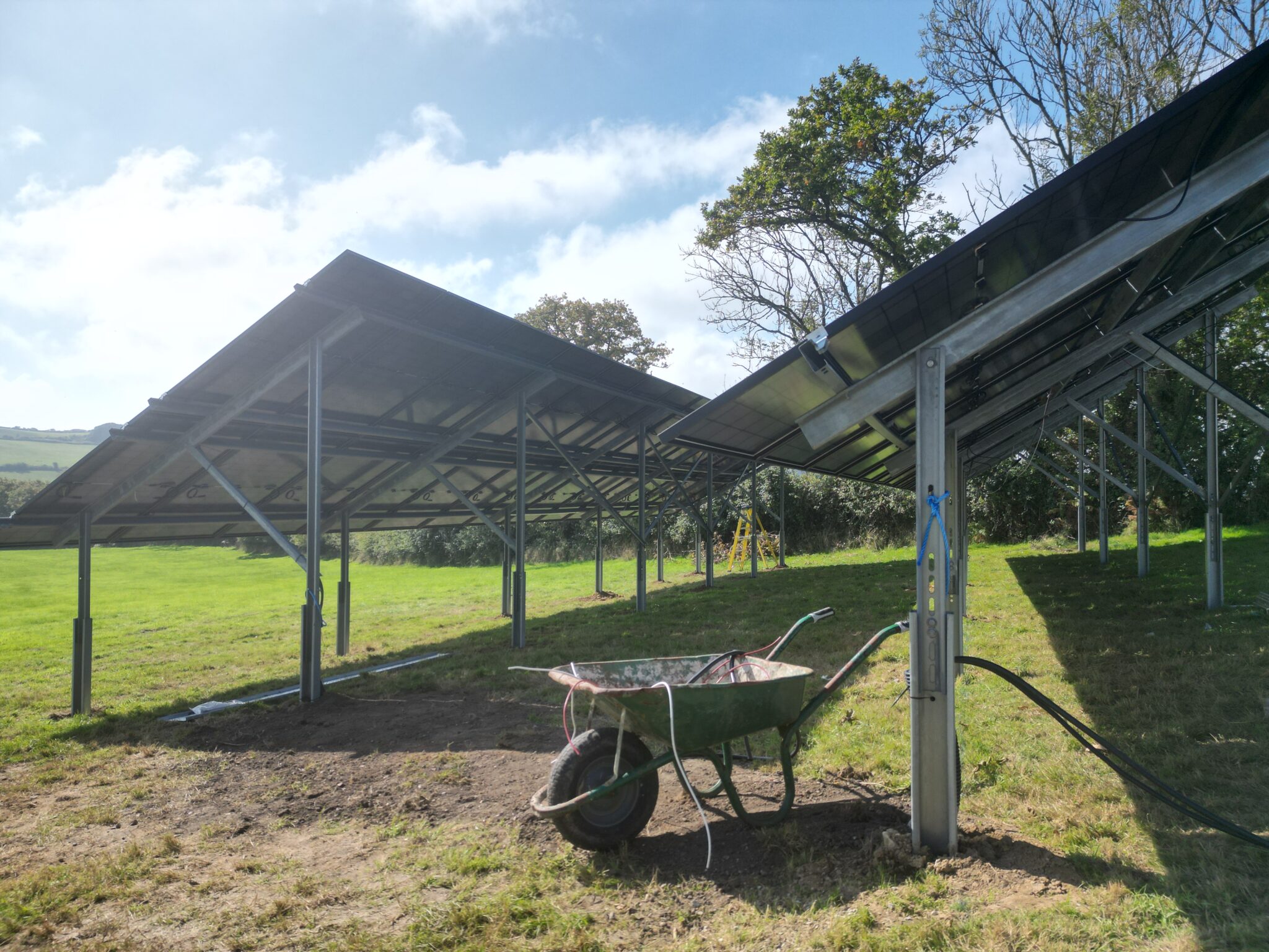 Commercial Solar Ground Array Installation Swanage
